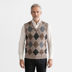 Valeniri | Men's Wool Sweater Vest V-Neck Knit Warm Classic Fit