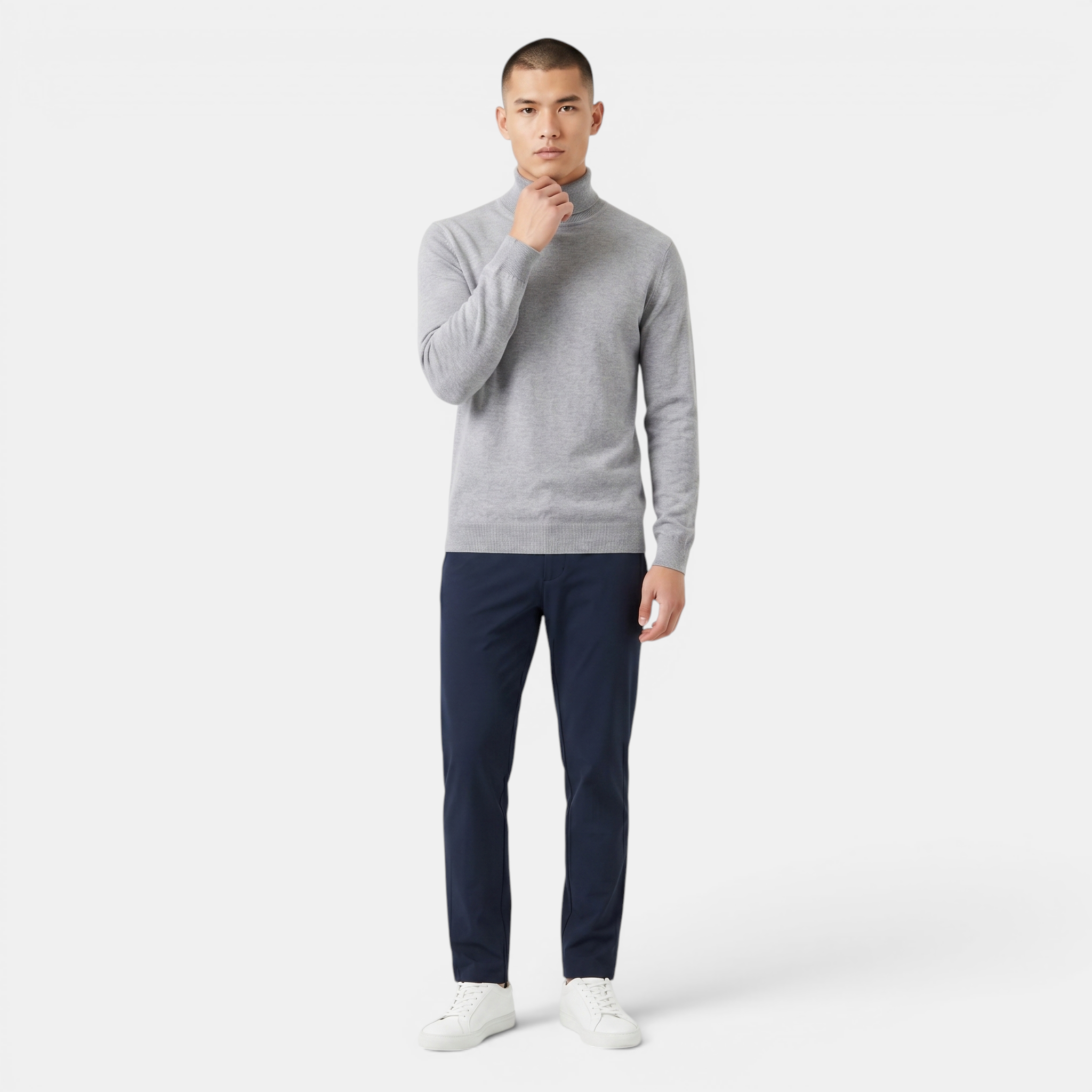 Valeniri | Men’s Classic Turtleneck Sweater Soft Knit Pullover