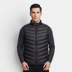 Valeniri | Men's Lightweight Stand Collar Sleeveless Zip Vest Classic Fit