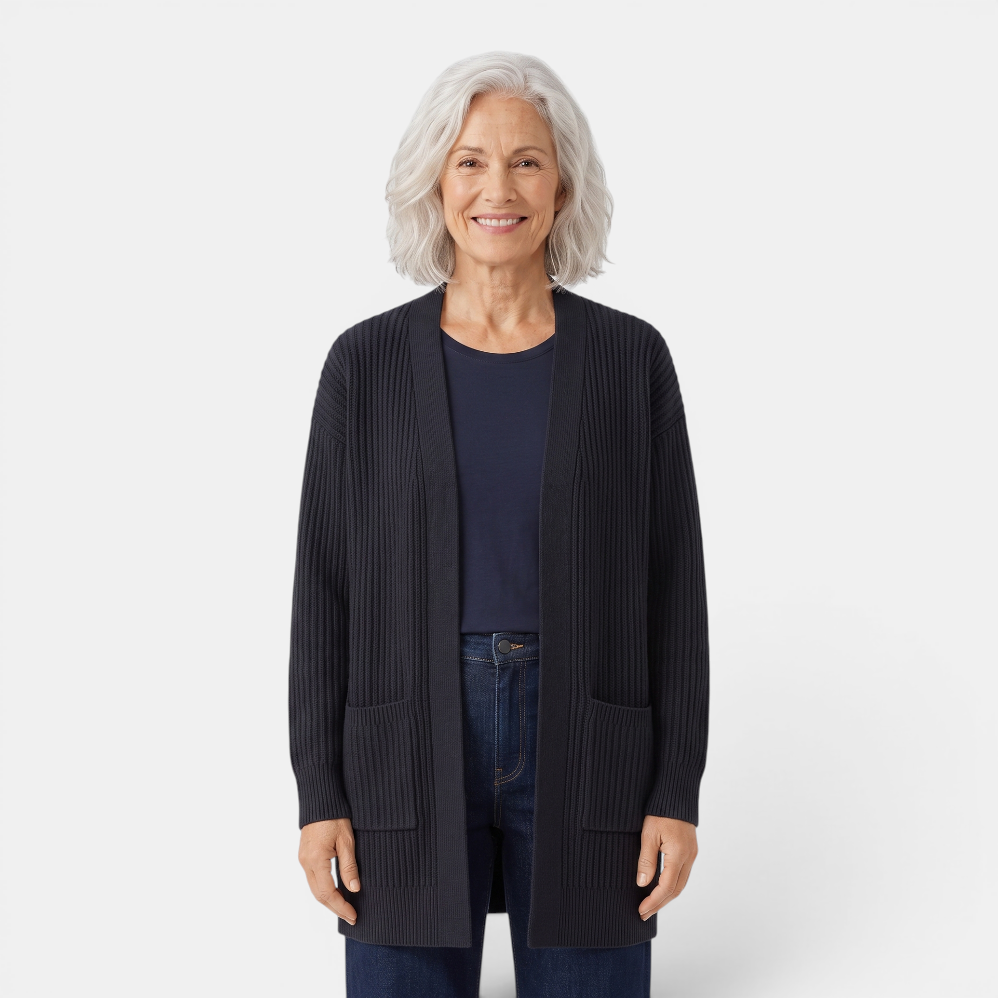 Valeniri | Women's Shawl Collar Knit Cardigan Soft Open Front