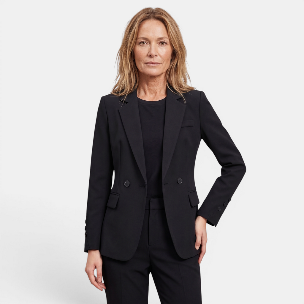 Valeniri | Women's Double Breasted Blazer Elegant Slim Fit Office Jacket