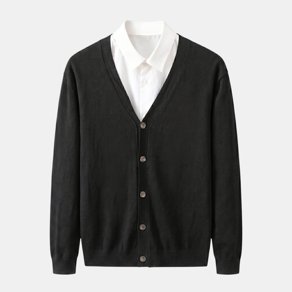 Valeniri | Men's Classic Cardigan Soft Knit Elegant Everyday Sweater