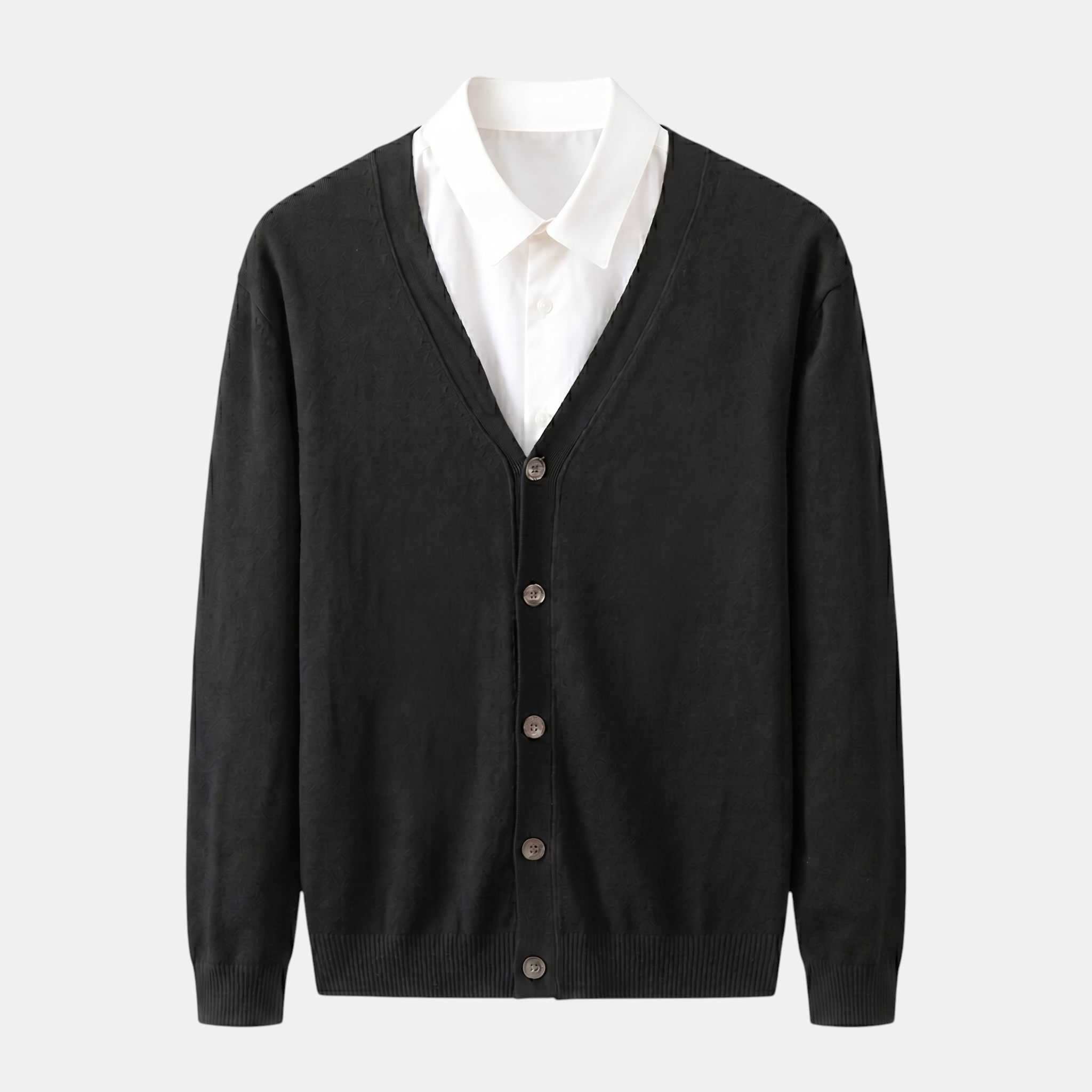 Valeniri | Men's Classic Cardigan Soft Knit Elegant Everyday Sweater