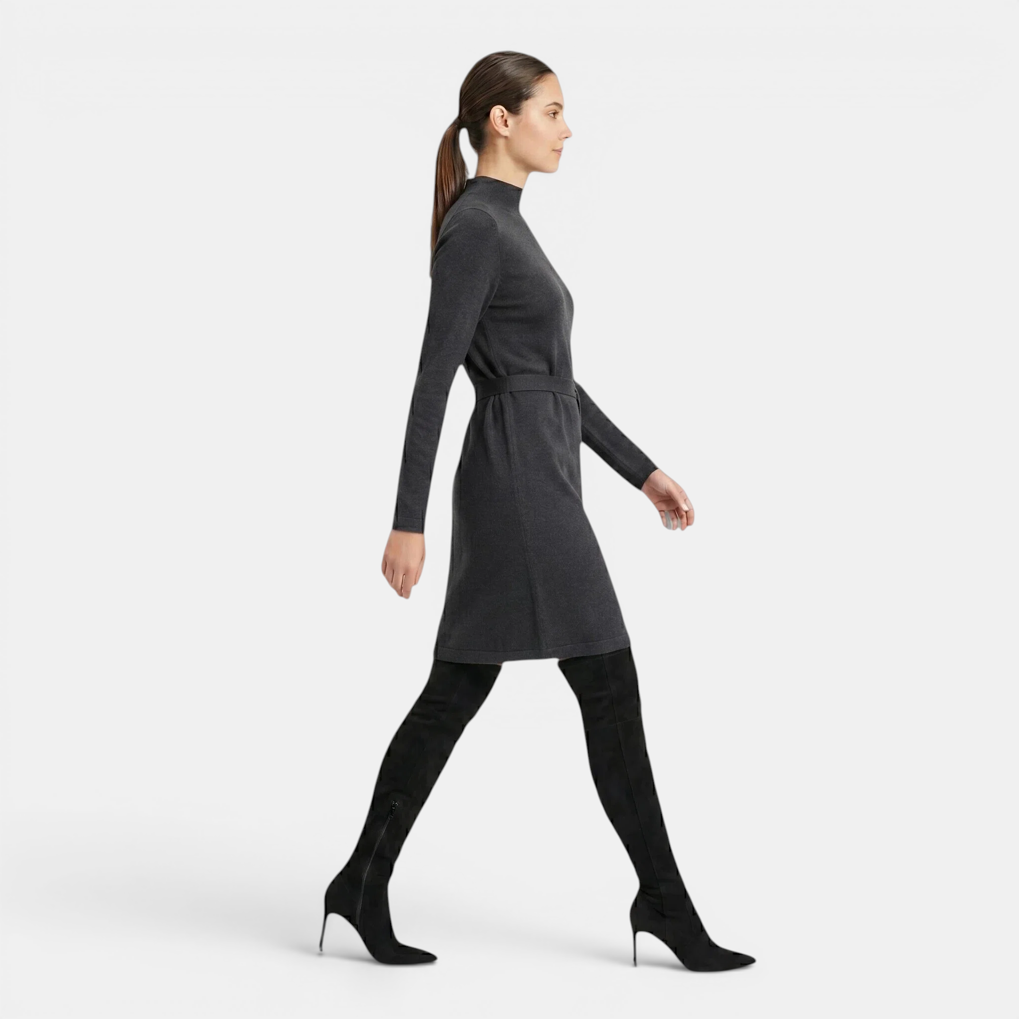 Valeniri | Women’s Tall Leather Boots High Heel Over Knee Stylish Boots