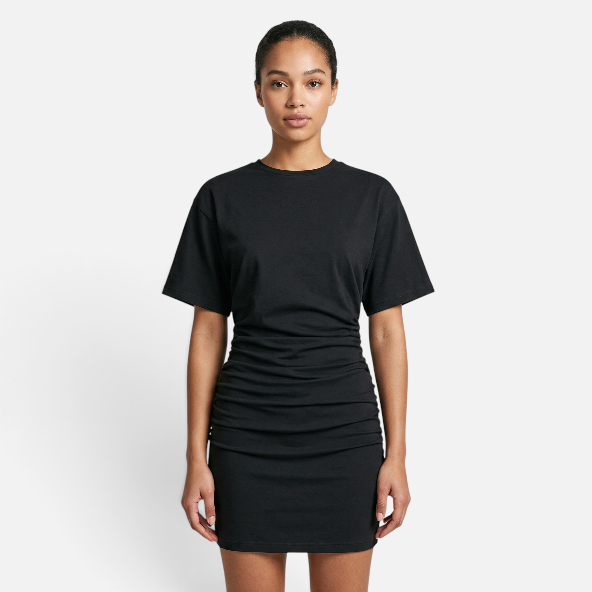 Valeniri | Women's Slim Fit Ruched Dress Elegant Midi Bodycon Dress