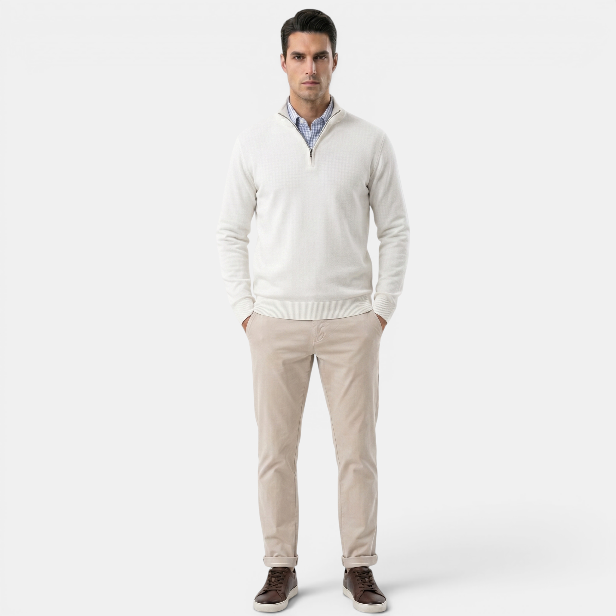 Valeniri | Men’s Slim Fit Zip Sweater for Casual Daily Wear