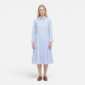 Valeniri | Women's Striped Button-Up Shirt Dress Classic Long Sleeve Dress