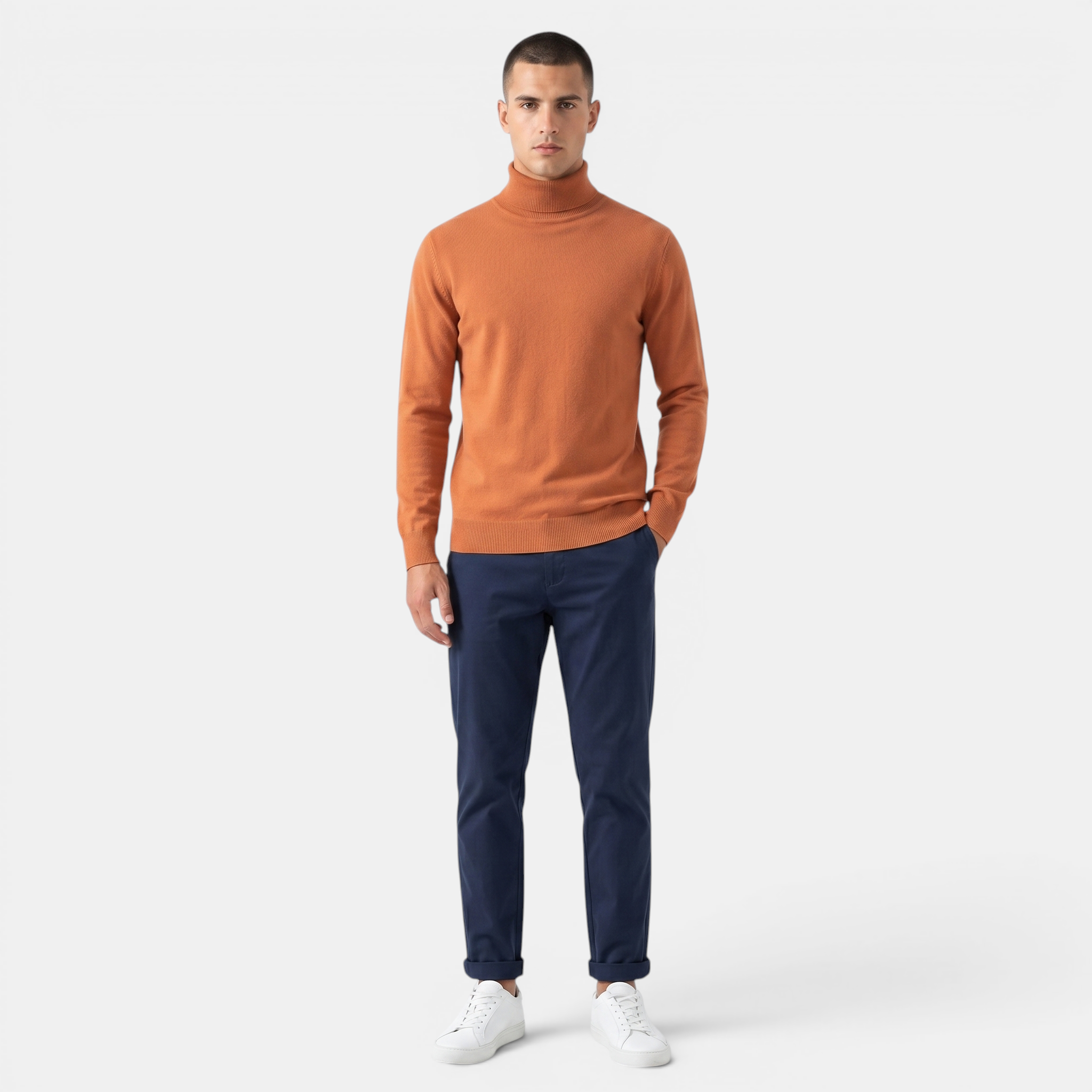 Valeniri | Men’s Classic Turtleneck Sweater Soft Knit Pullover
