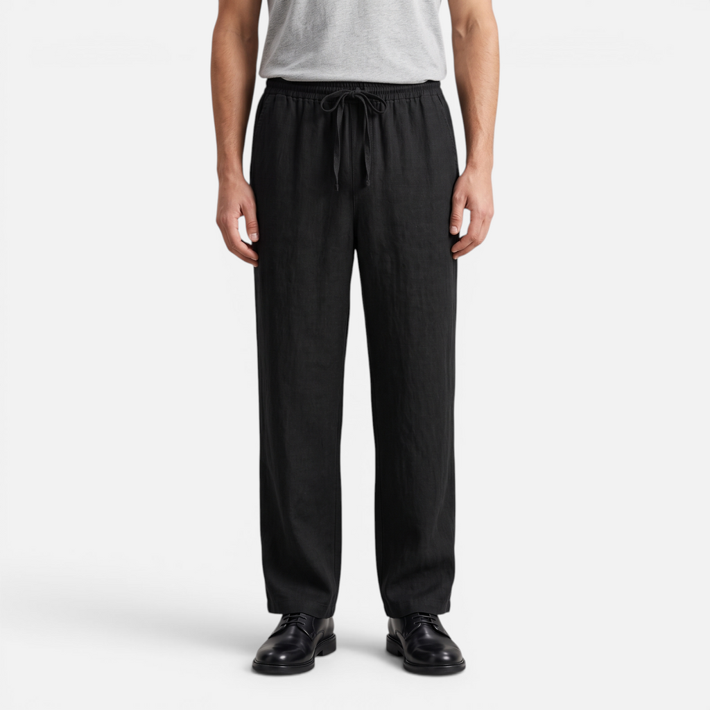 Valeniri | Men's Linen Pants Breathable Relaxed Fit Casual Trousers