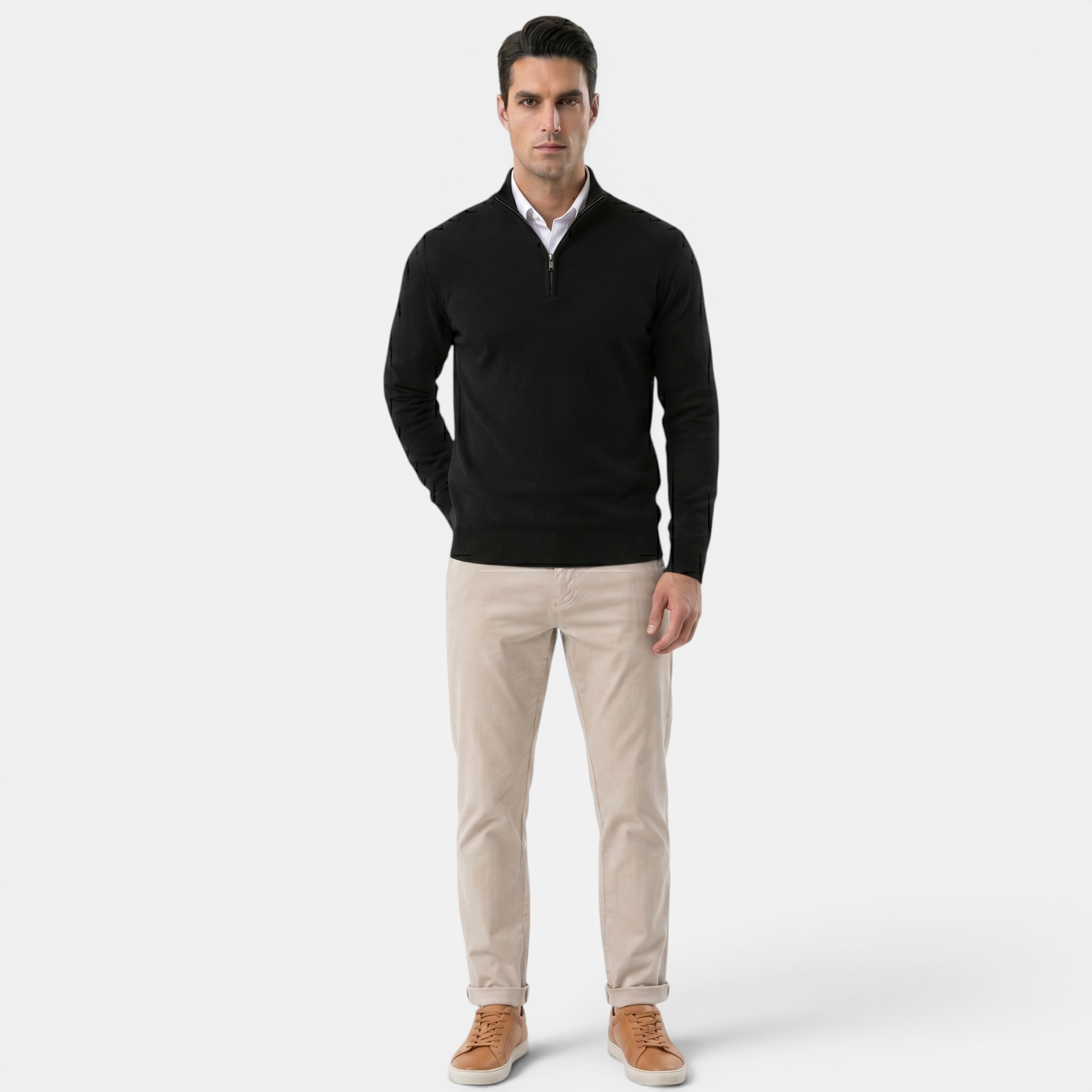 Valeniri | Men’s Slim Fit Zip Sweater for Casual Daily Wear