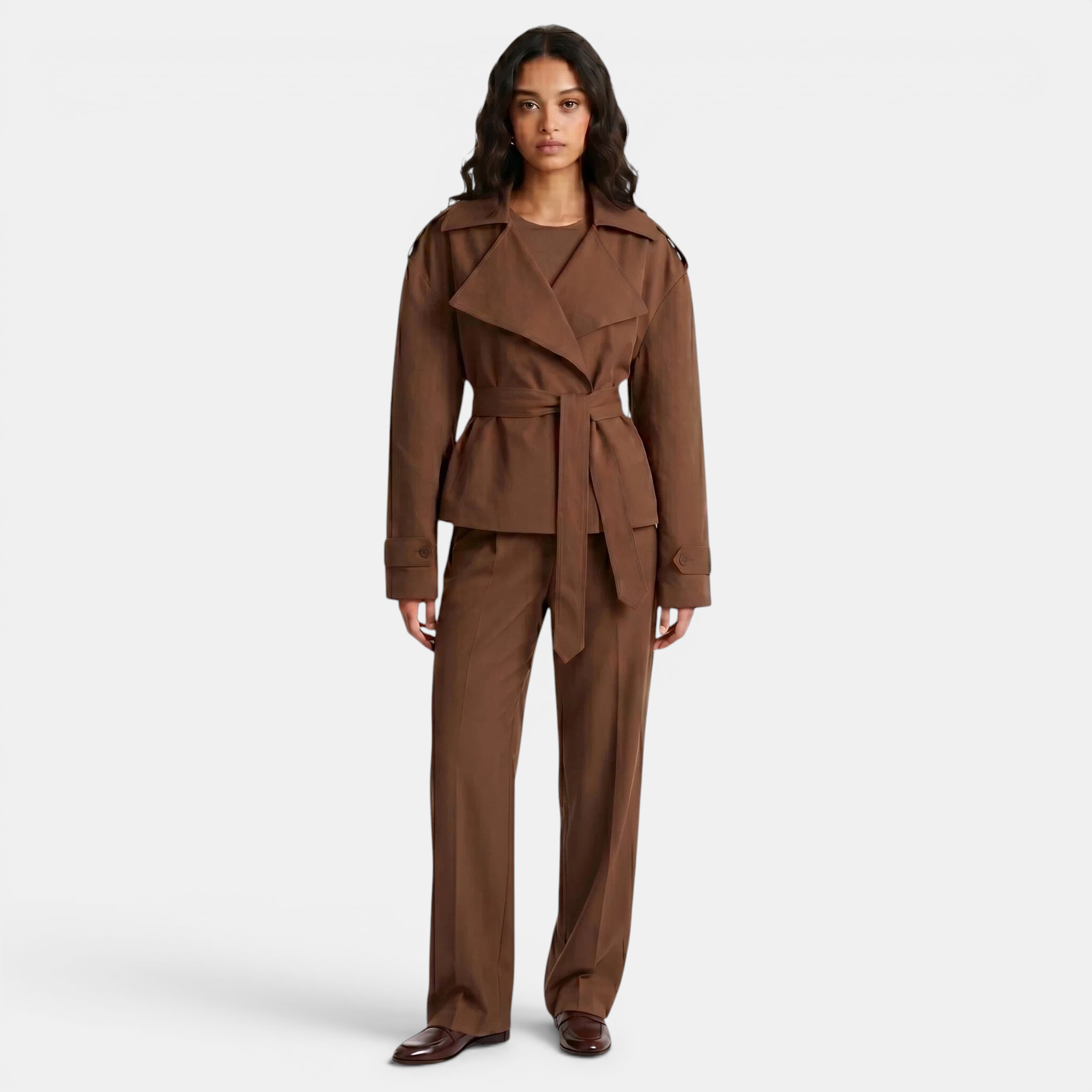 Valeniri | Women’s Tailored Coat Classic Fit Long Sleeve Coat