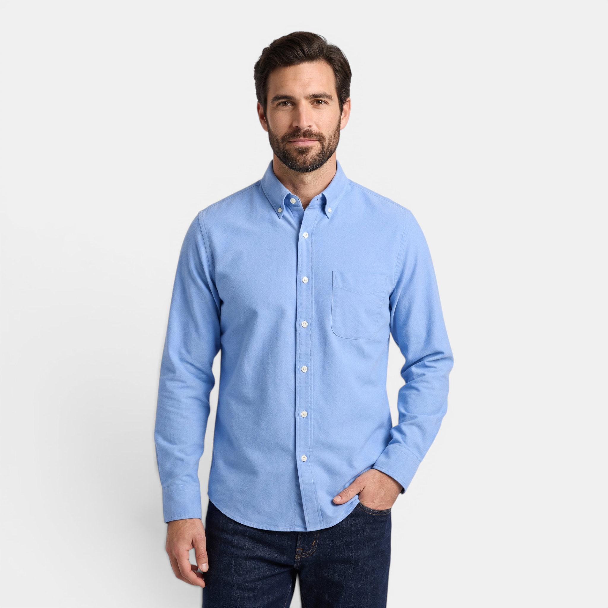 Valeniri | Men's Oxford Cotton Button-Down Shirt Classic Relaxed Fit