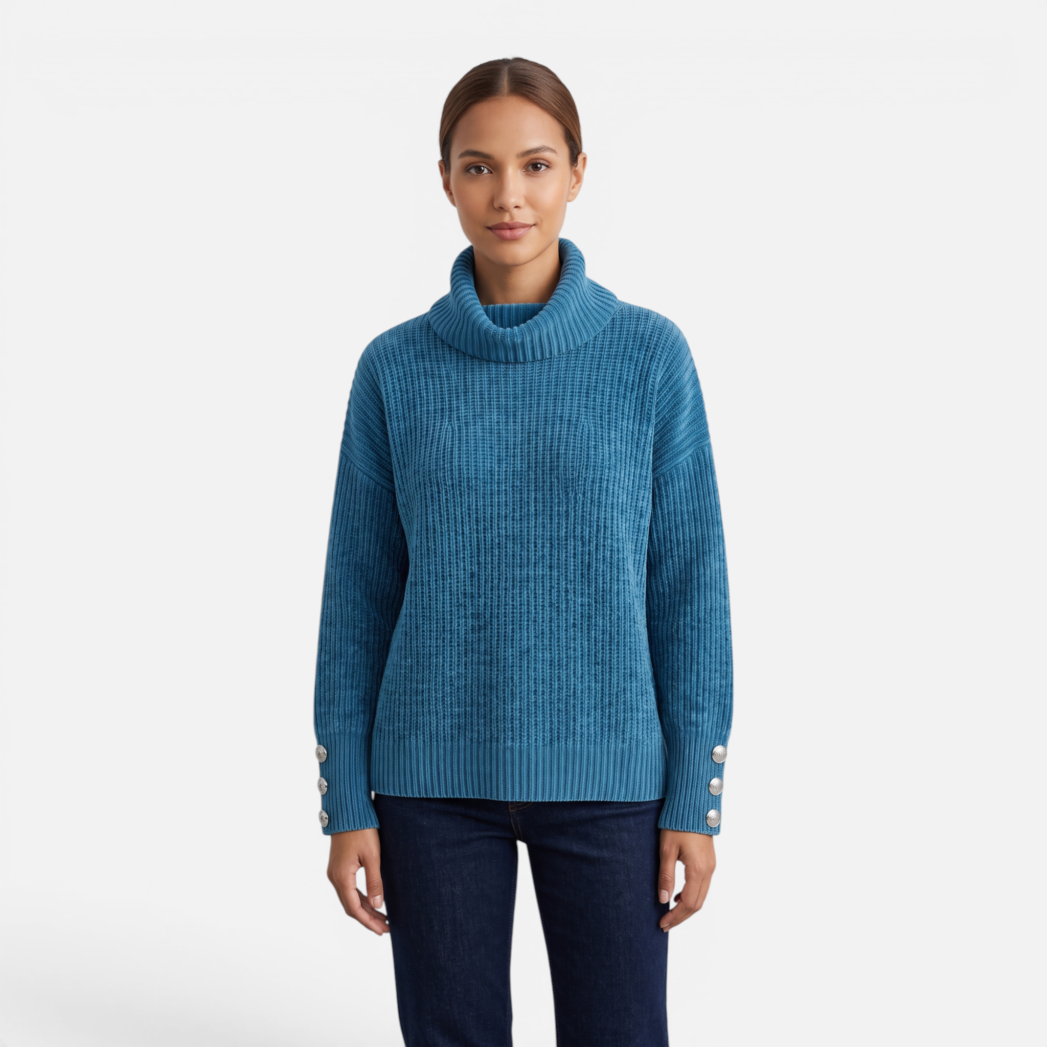 Valeniri | Women's Knit Turtleneck Sweater Soft Cozy Pullover