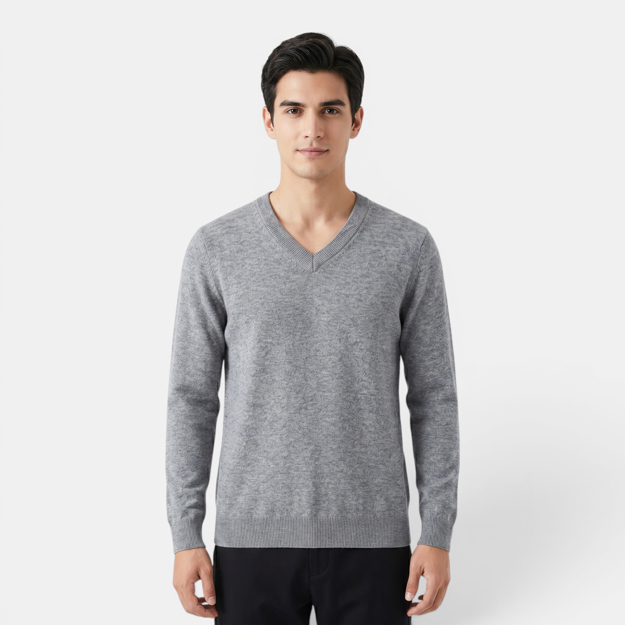 Valeniri | Men’s V-Neck Slim Fit Sweater Classic Cotton Pullover