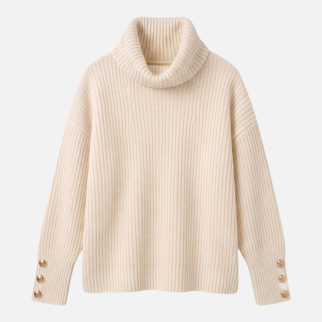 Valeniri | Women's Knit Turtleneck Sweater Soft Cozy Pullover