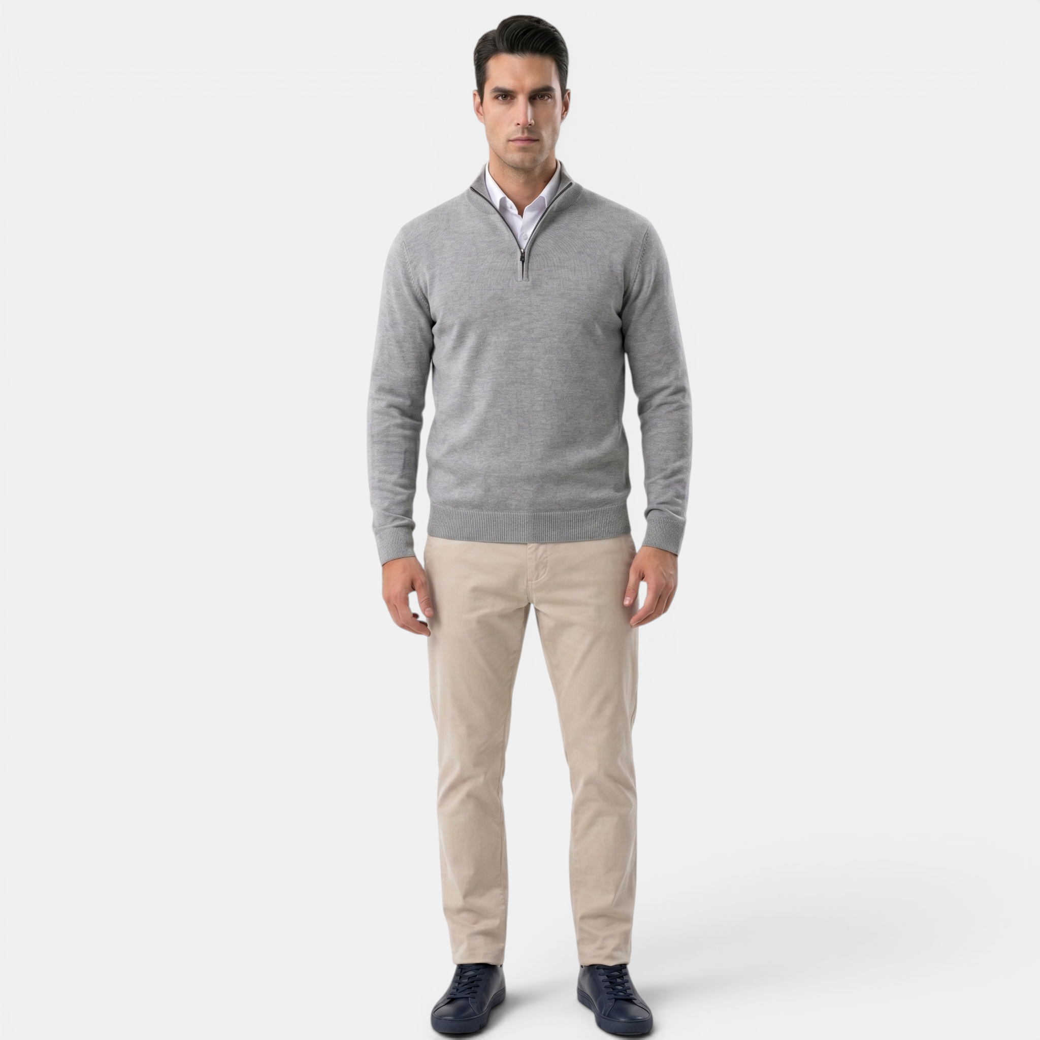 Valeniri | Men’s Slim Fit Zip Sweater for Casual Daily Wear