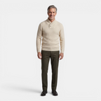 Valeniri | Men's Long Sleeve Collared Sweater Knit Slim Fit Casual Wear