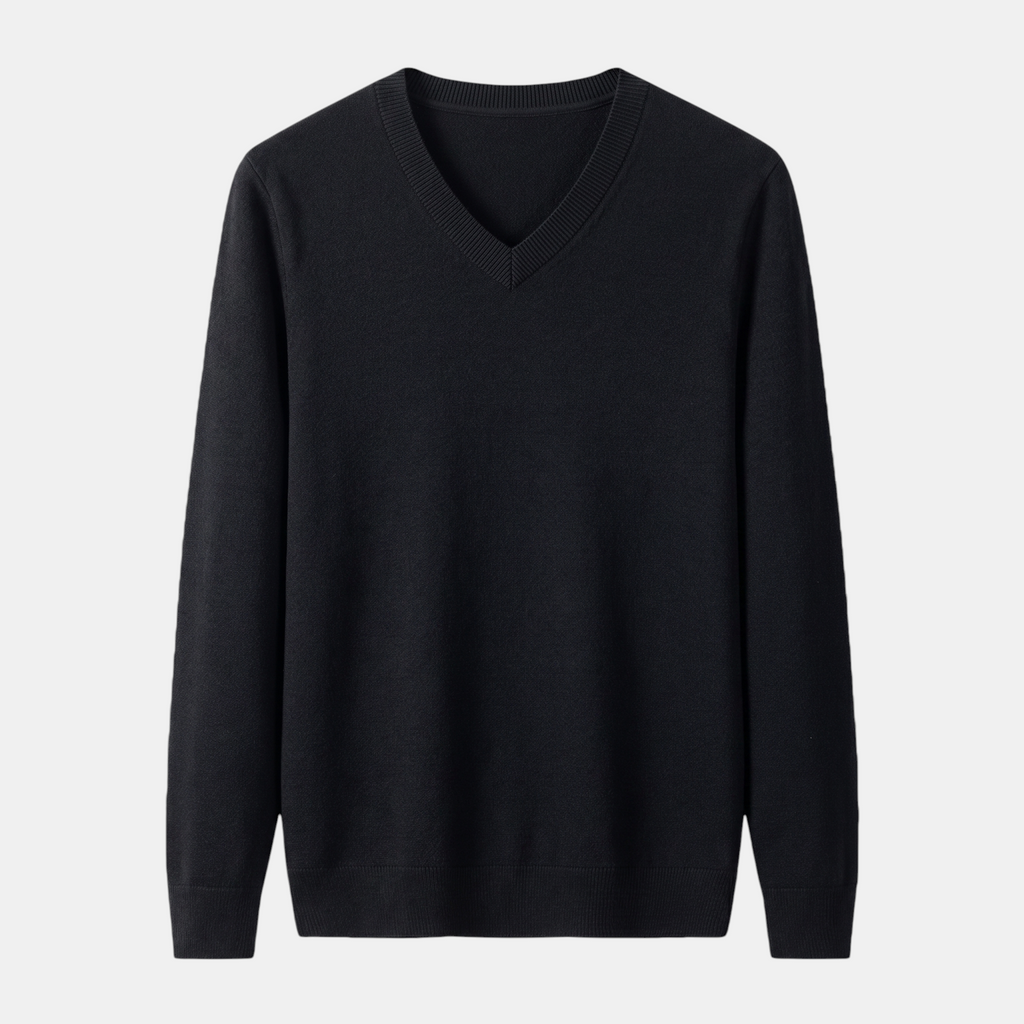 Valeniri | Men’s V-Neck Slim Fit Sweater Classic Cotton Pullover