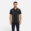 Valeniri | Men's Cuban Collar Shirt Lightweight Relaxed Fit Button-Up