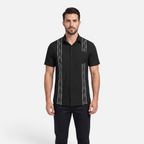Valeniri | Men's Cuban Collar Shirt Lightweight Relaxed Fit Button-Up