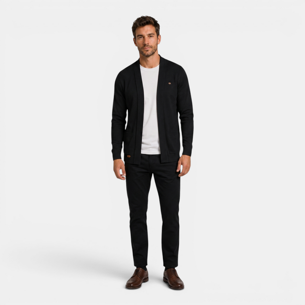 Valeniri | Men's Classic Knit Cardigan Sweater for Business Casual Wear