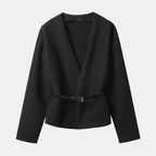 Valeniri | Women's V-Neck Blouse Loose Fit Elegant Casual Top