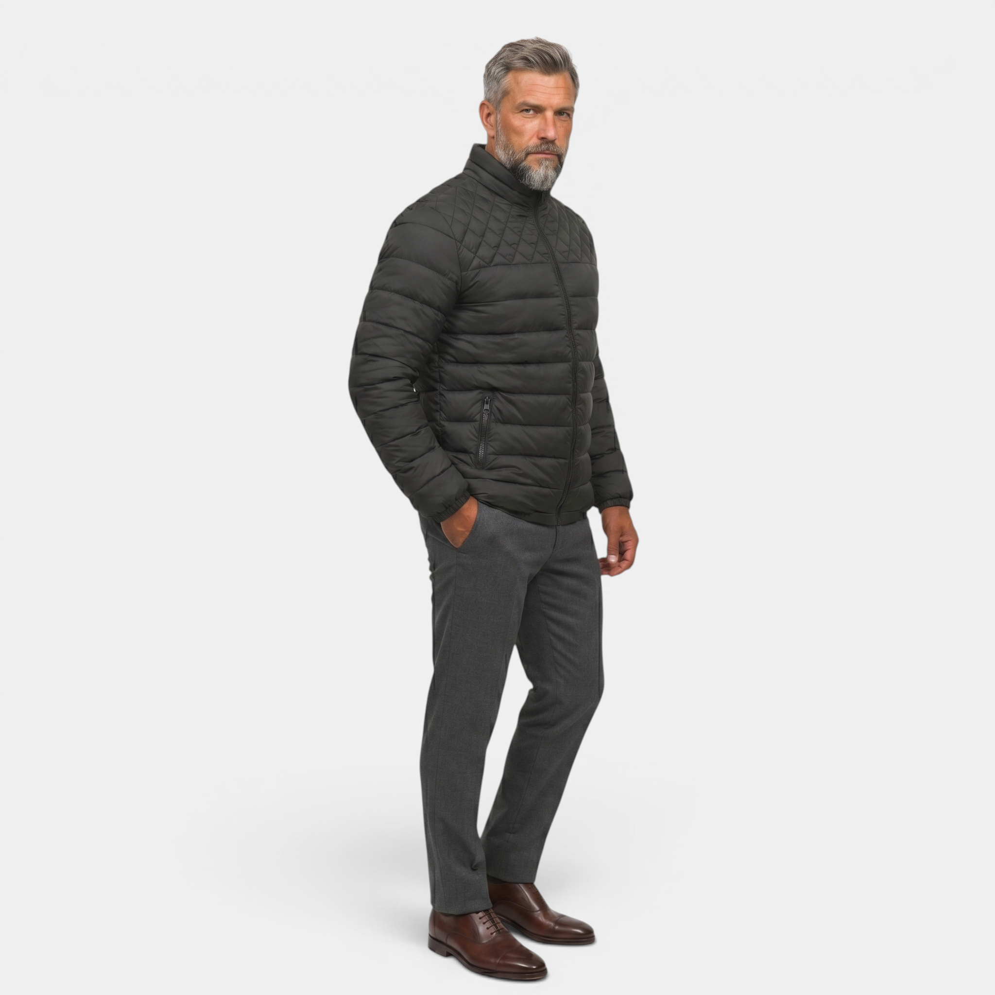 Valeniri | Men's Stand Collar Jacket Warmth Casual Business Coat