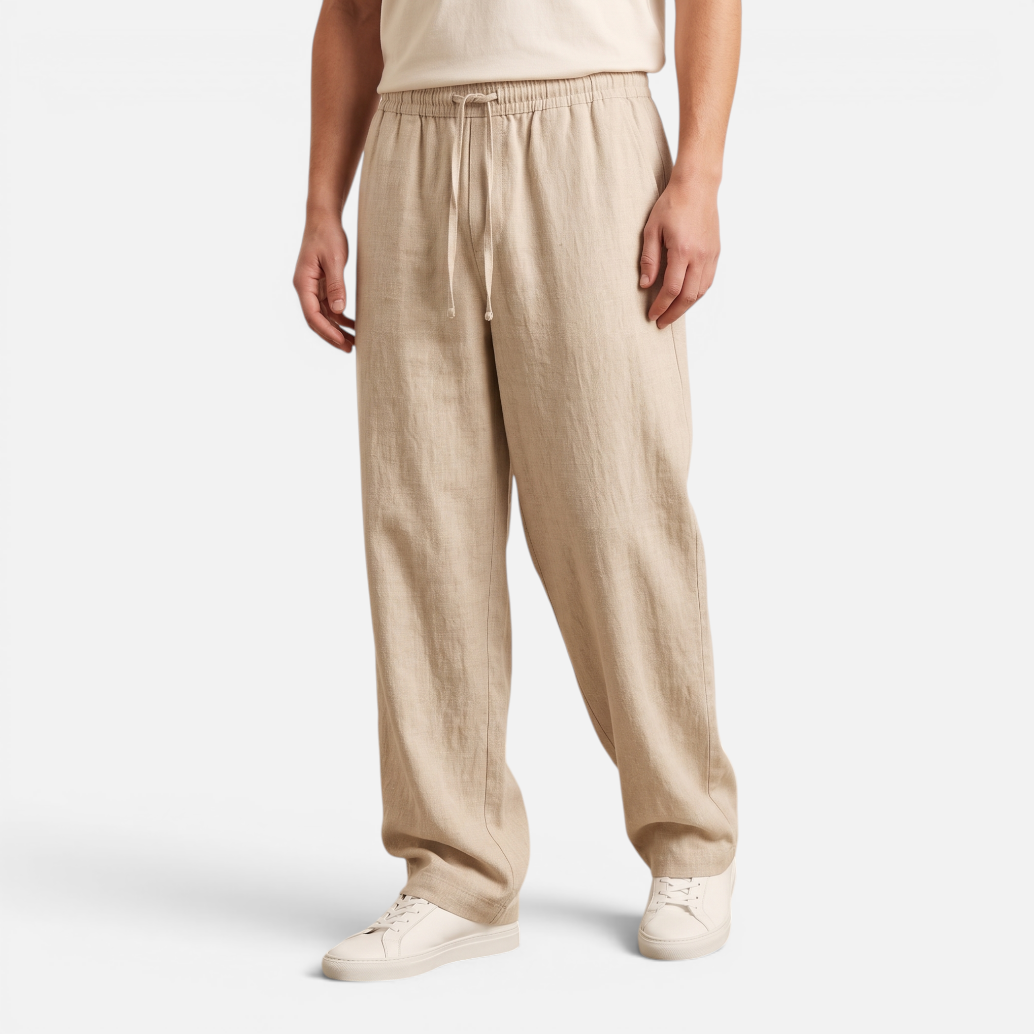 Valeniri | Men's Linen Pants Breathable Relaxed Fit Casual Trousers