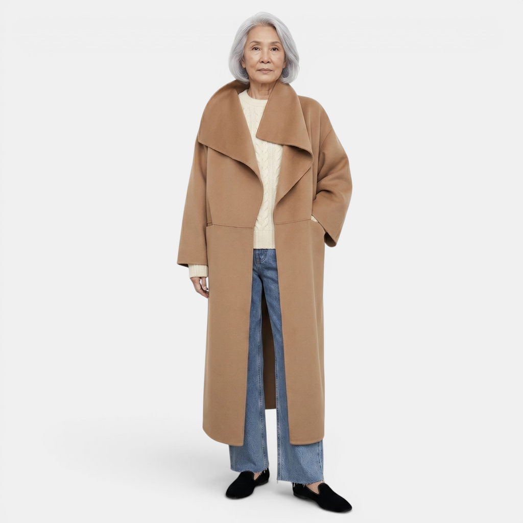 Valeniri | Women’s Wool Cashmere Long Coat Classic Double-Sided Warmth