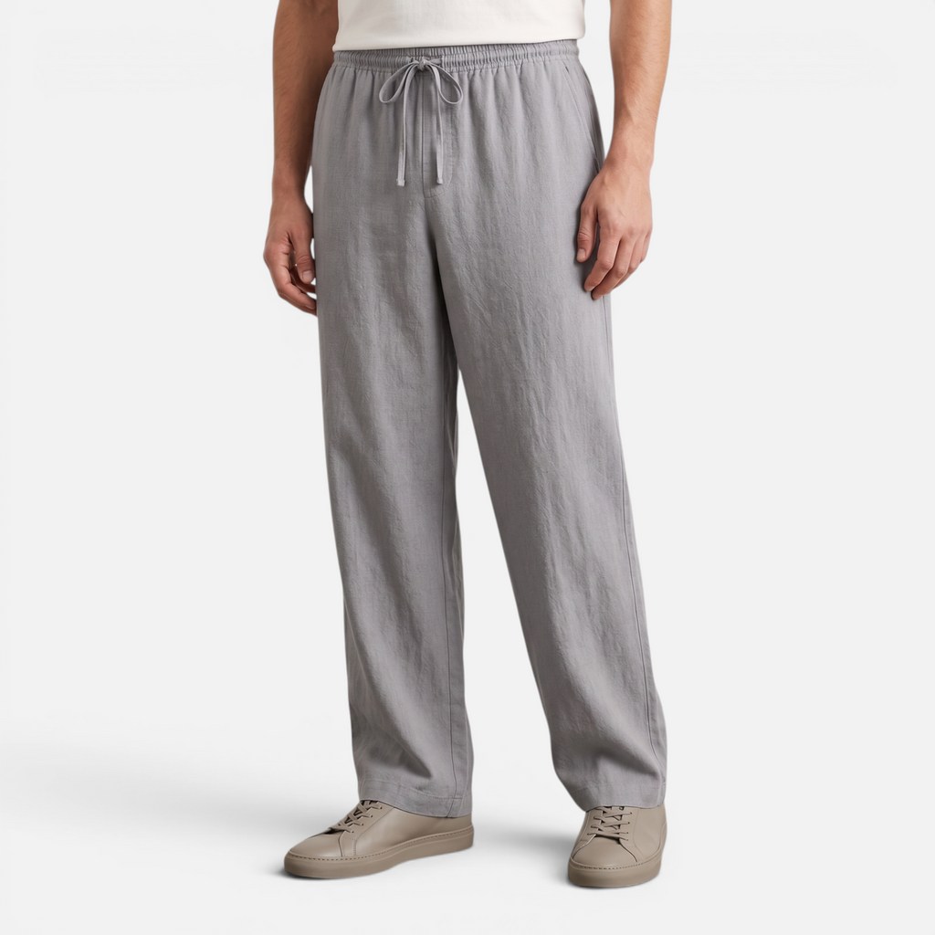 Valeniri | Men's Linen Pants Breathable Relaxed Fit Casual Trousers