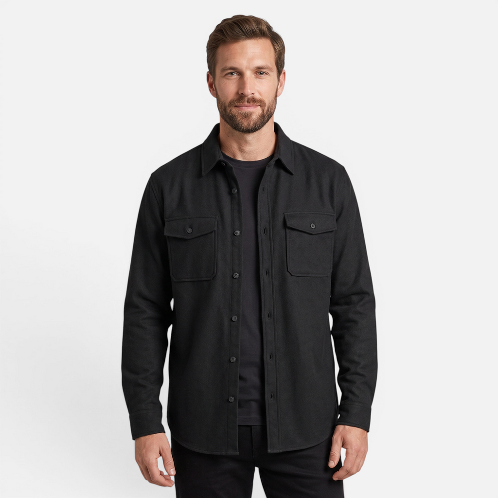 Valeniri | Men's Cotton Long Sleeve Workwear Shirt – Relaxed Fit