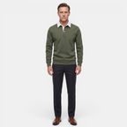 Valeniri | Men’s Long Sleeve Polo Sweater Classic Fit Casual Knit Top