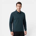 Valeniri | Men's Long Sleeve Polo Sweater Classic Knit Smart Casual