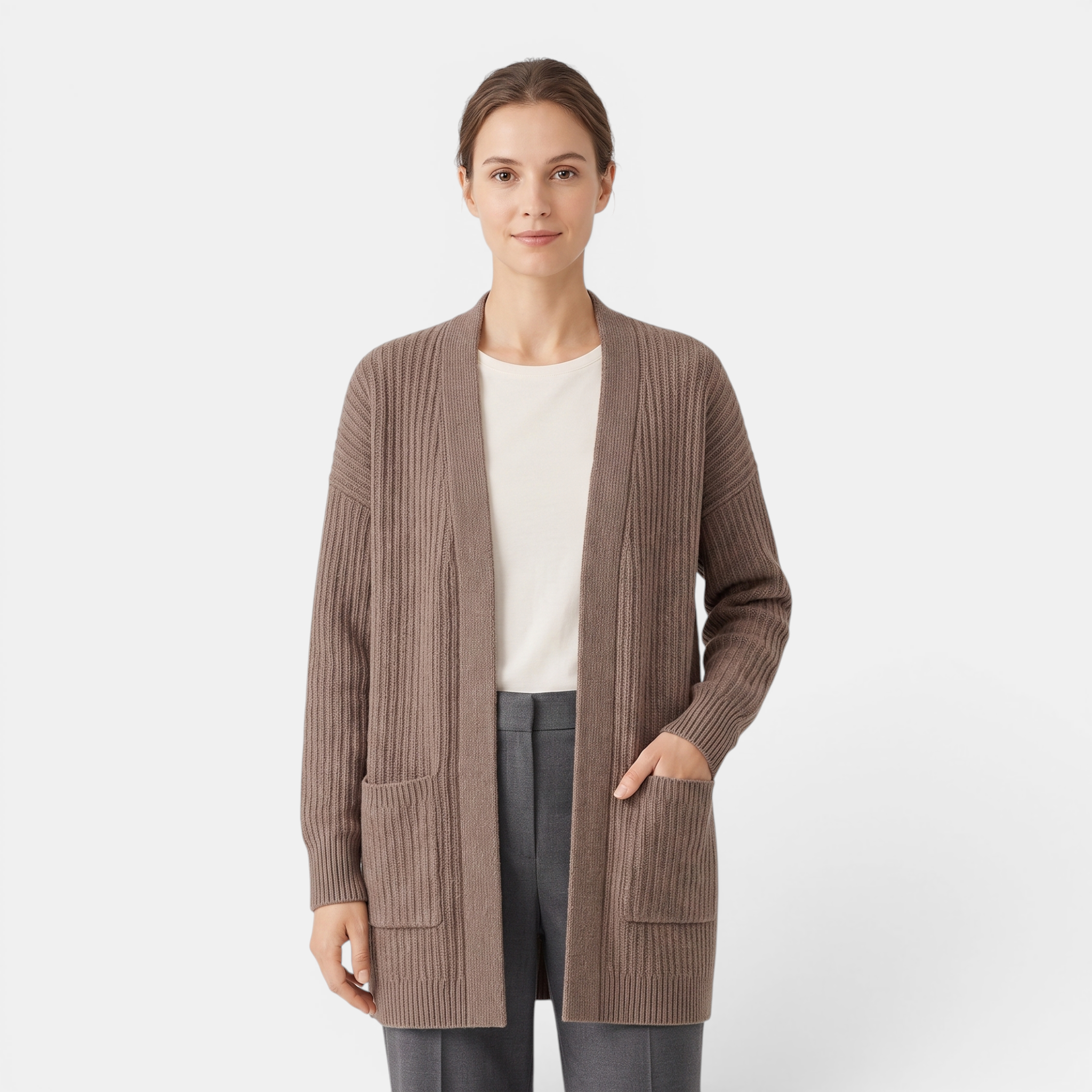 Valeniri | Women's Shawl Collar Knit Cardigan Soft Open Front