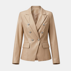 Valeniri | Women's Tailored Blazer Classic Fit Elegant Leather Jacket