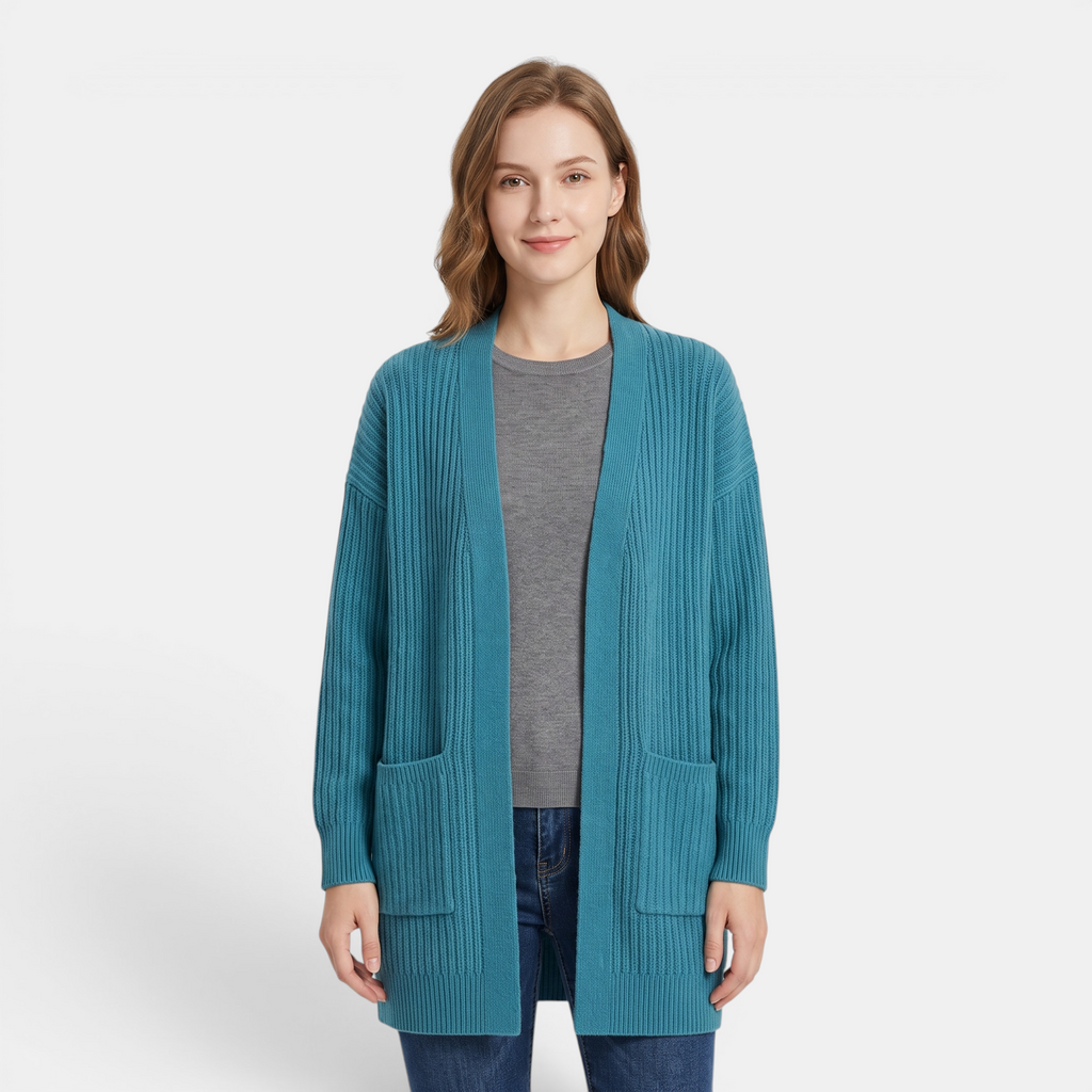 Valeniri | Women's Shawl Collar Knit Cardigan Soft Open Front