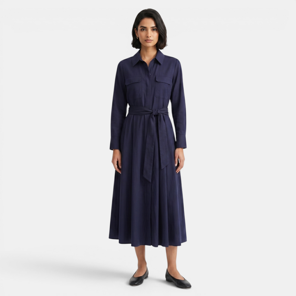 Valeniri | Women’s Long Sleeve Shirt Dress Casual Elegant Everyday Dress