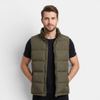 Valeniri | Men's Cotton Padded Vest Lightweight Zip-Up Jacket