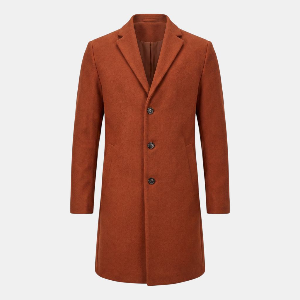 Valeniri | Men’s Tweed Coat Warm Wool Blend Classic Fit Jacket