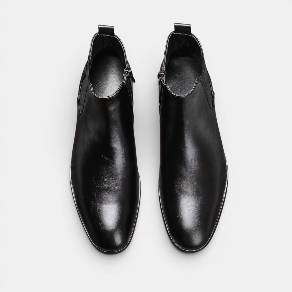 Valeniri | Men’s Classic Chelsea Boots Leather Slip On Formal Dress Shoes