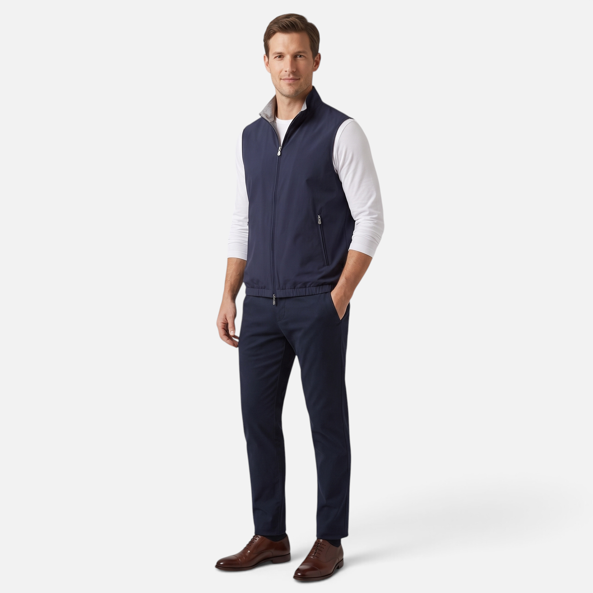 Valeniri | Men's Reversible Zip-Up Vest for Casual Layering