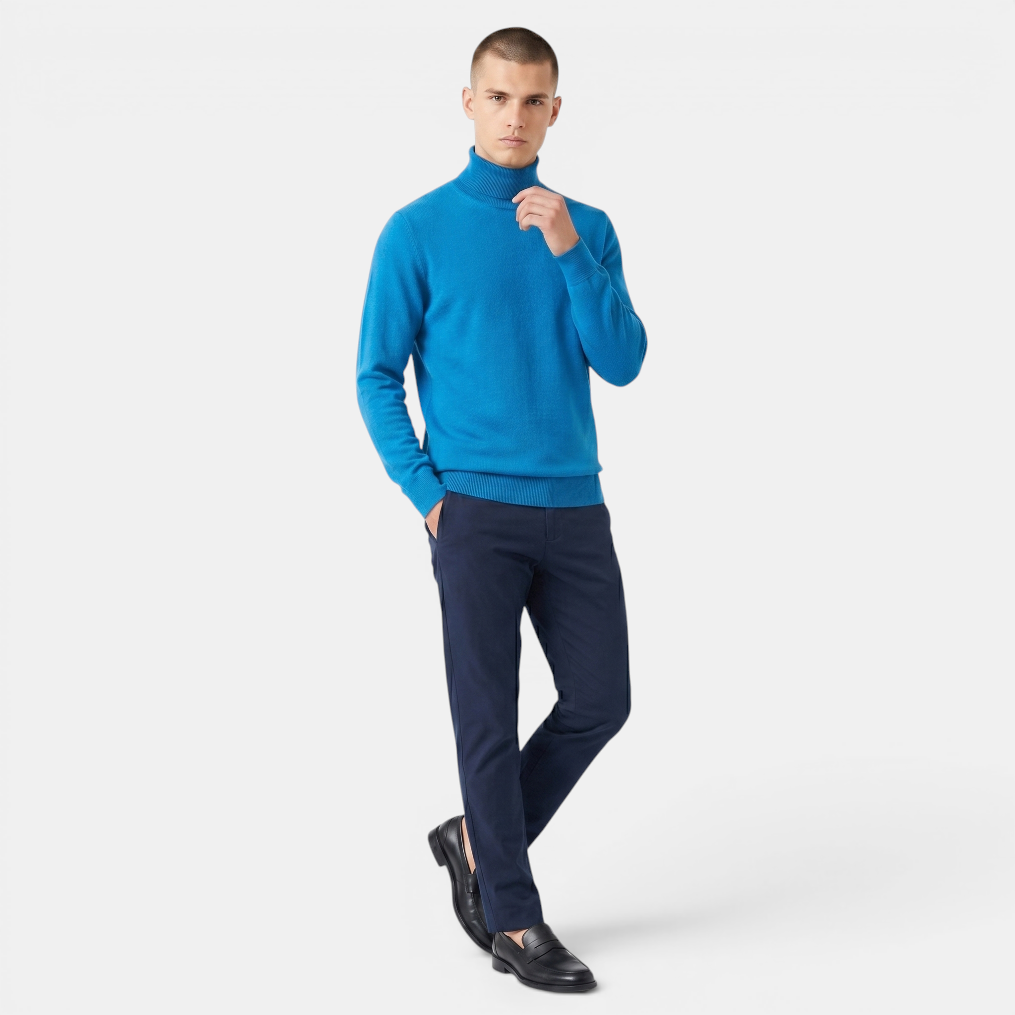 Valeniri | Men’s Classic Turtleneck Sweater Soft Knit Pullover