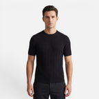 Valeniri | Men's Short Sleeve Knit T-Shirt Timeless Relaxed Fit