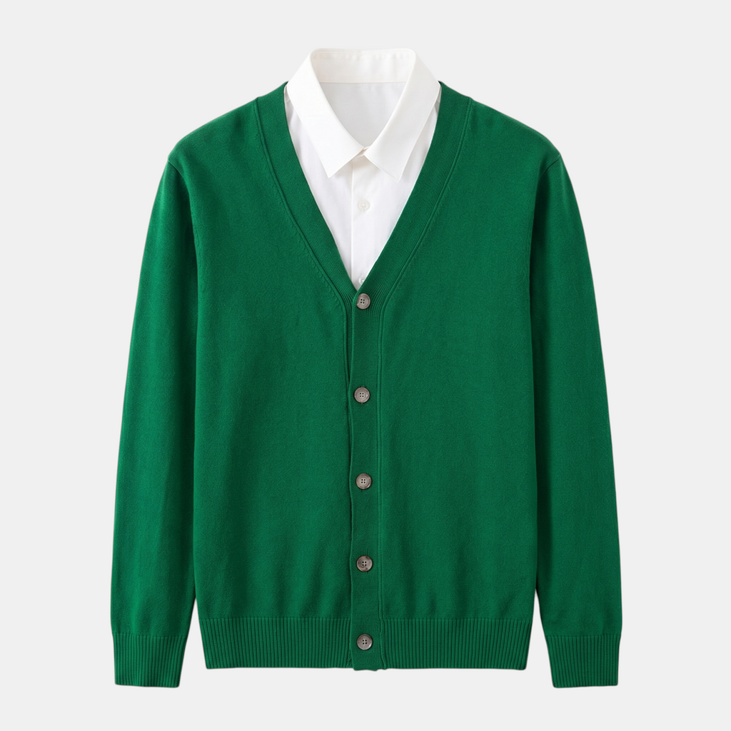Valeniri | Men's Classic Cardigan Soft Knit Elegant Everyday Sweater