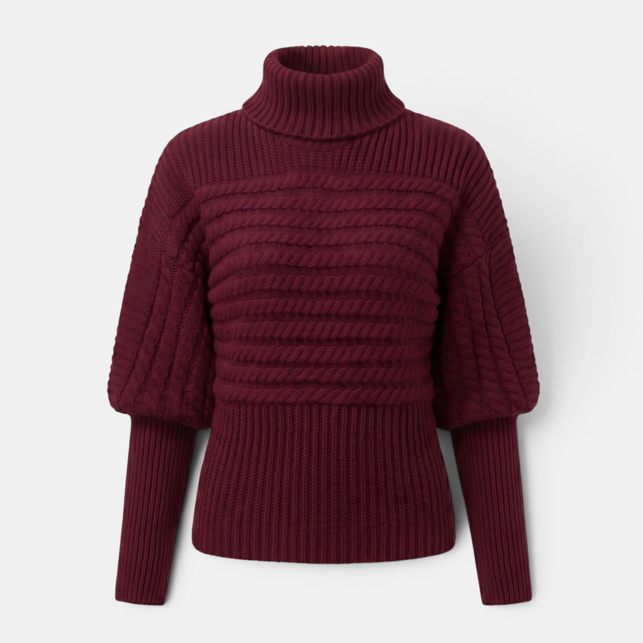 Valeniri | Women’s High Neck Knit Pullover Sweater