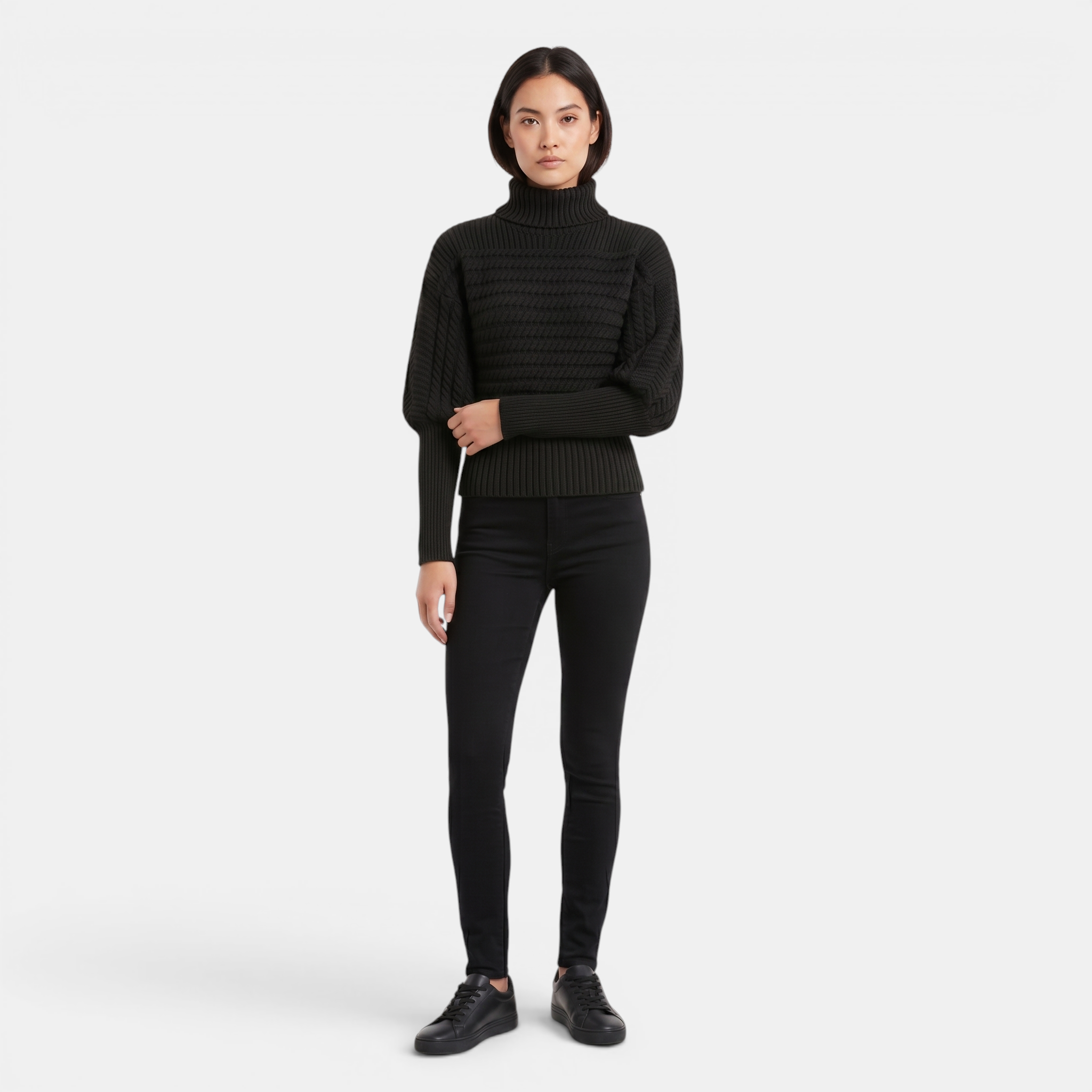 Valeniri | Women’s High Neck Knit Pullover Sweater