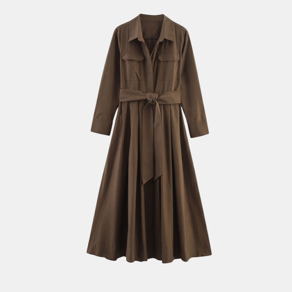 Valeniri | Women’s Long Sleeve Shirt Dress Casual Elegant Everyday Dress