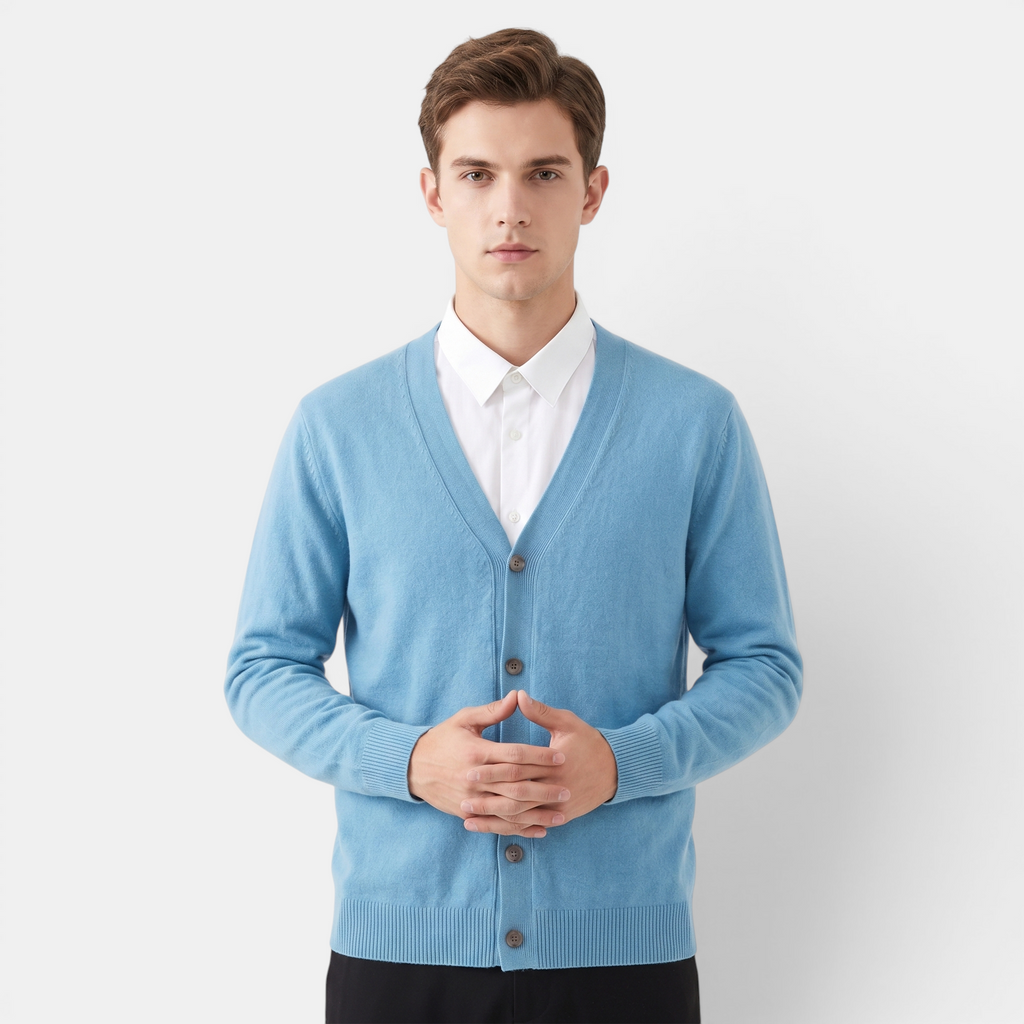 Valeniri | Men's Classic Cardigan Soft Knit Elegant Everyday Sweater