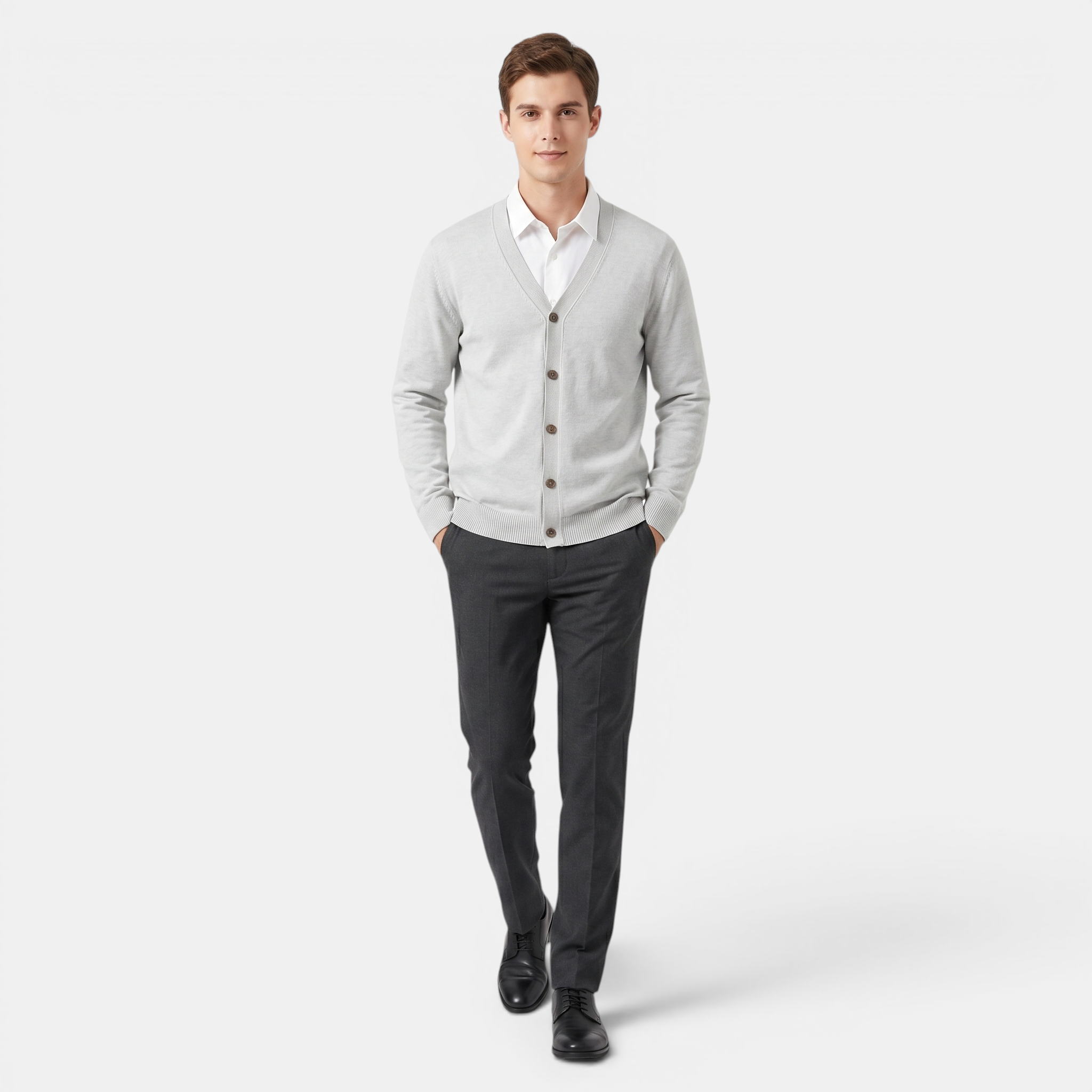 Valeniri | Men's Classic Cardigan Soft Knit Elegant Everyday Sweater