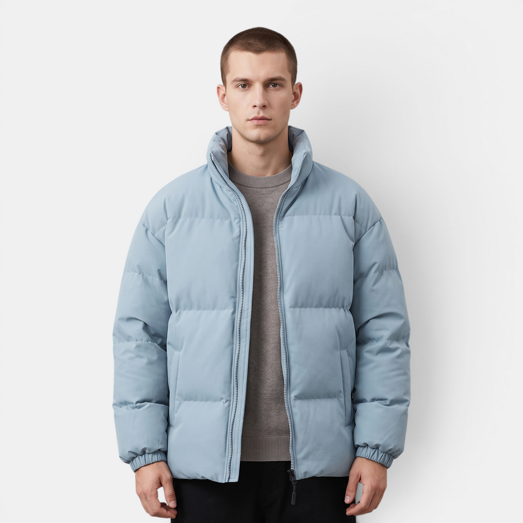Valeniri | Men's Quilted Puffer Jacket Warm Lightweight Stand Collar Coat